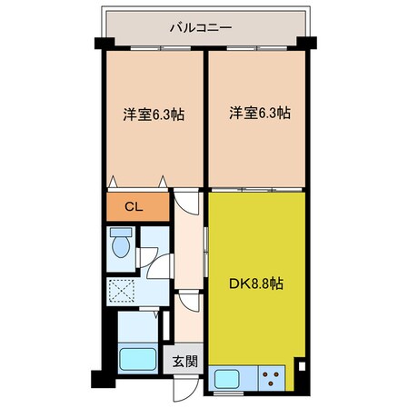 クレストコートあかしあの物件間取画像